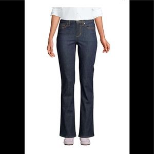 Lands End Original Fit Modern Waist Bootleg Jeans